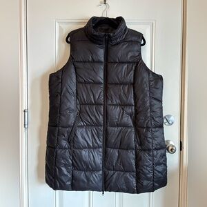 Women's Black Quilted Vest